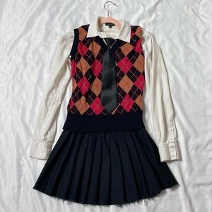 Vintage Argyle Sweater Vest